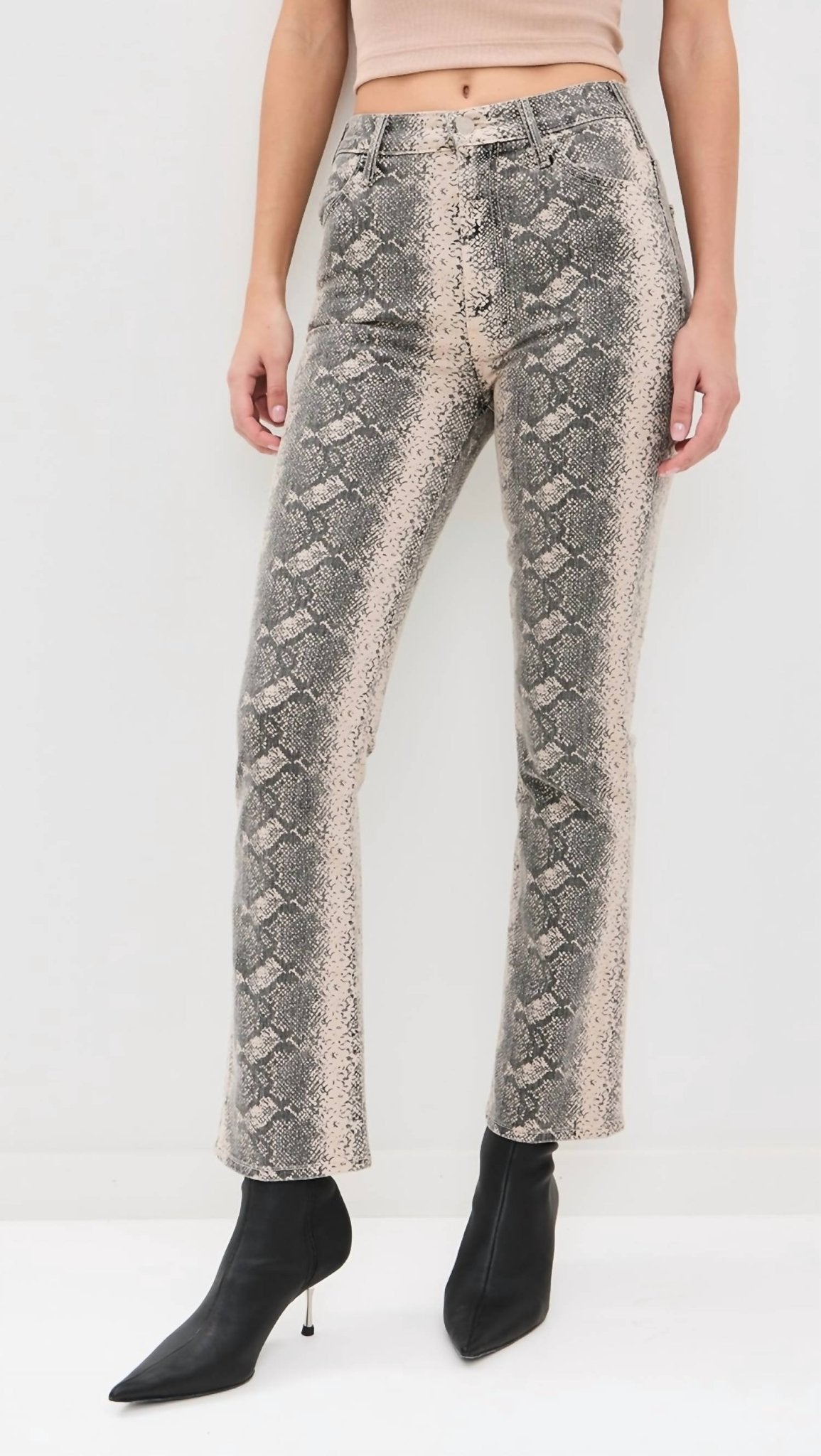Mother - Hustler Flood Jeans - ankle - beige - clothing