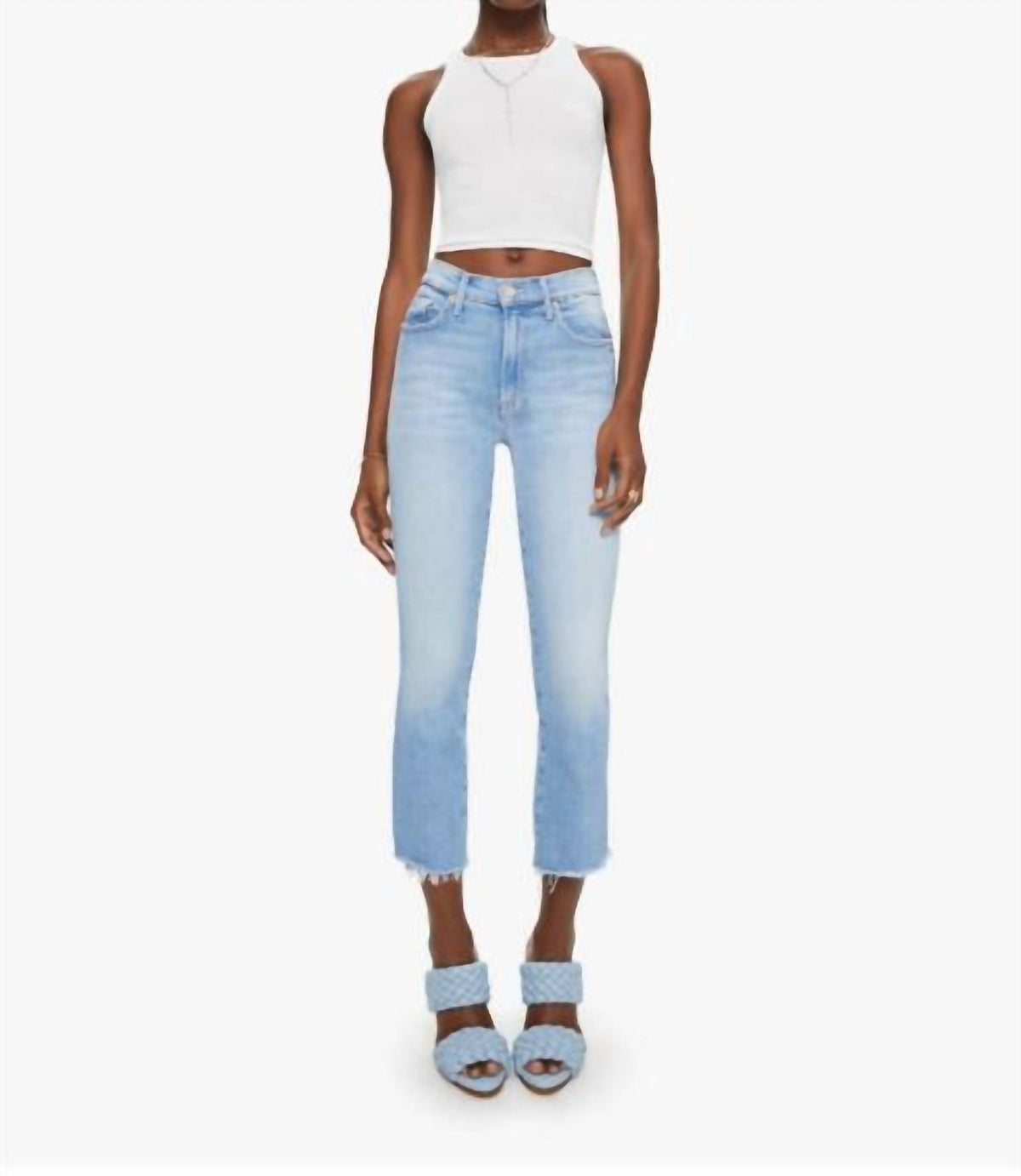 Mother - INSIDER CROP STEP FRAY