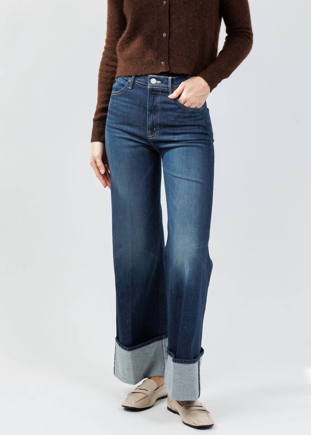 Mother - Lil Hustler Roller Sneak Cuff Jeans