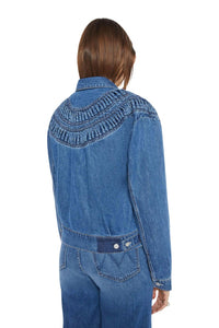 Mother - Loop De Loop Jacket - blue - clothing - cotton - blend