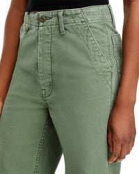 Mother - Major Sneak Roller High Rise Wide Leg Jeans - clothing - cotton - blend - flare
