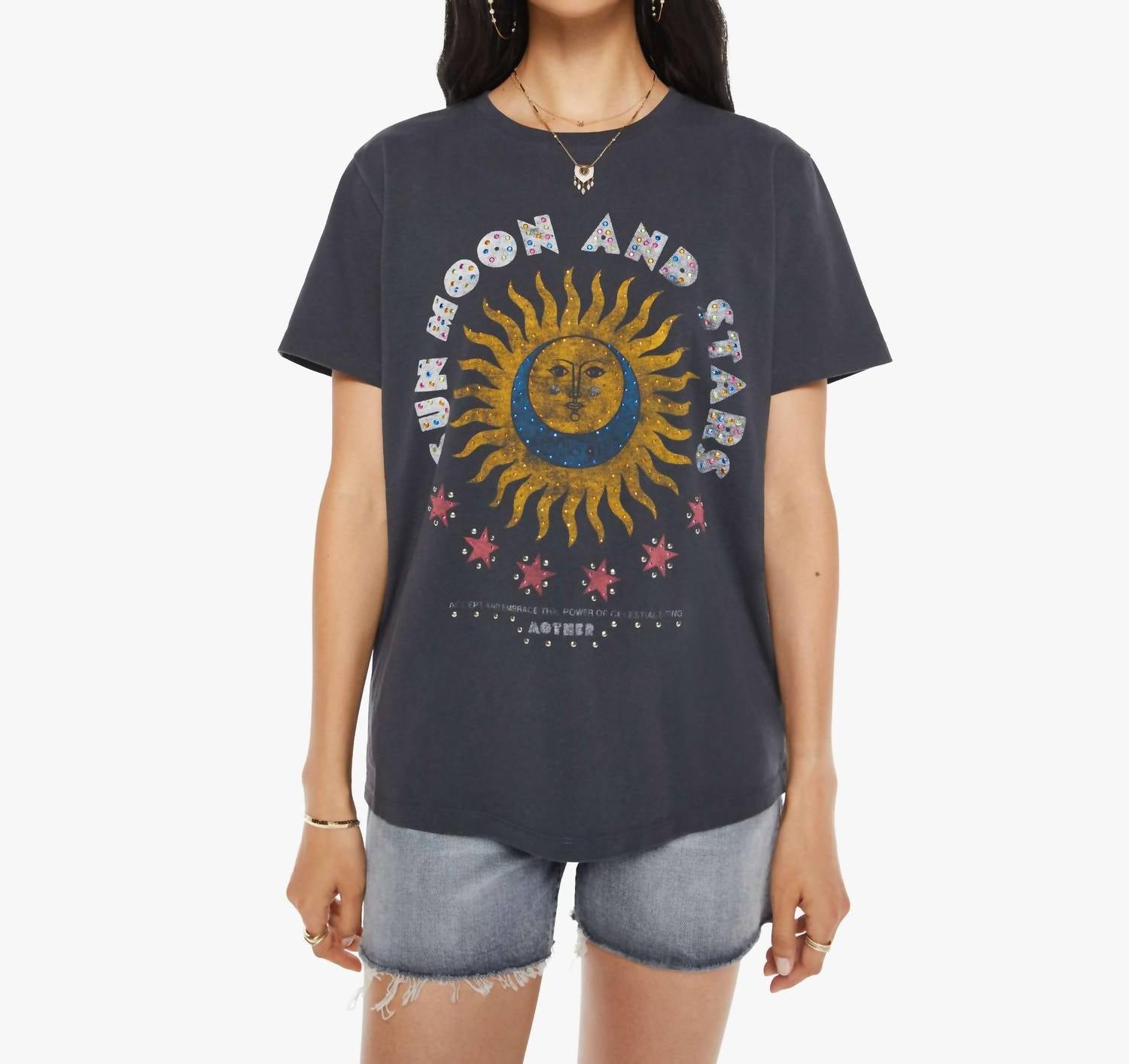 Mother - Rowdy T-shirt - black - clothing - cotton