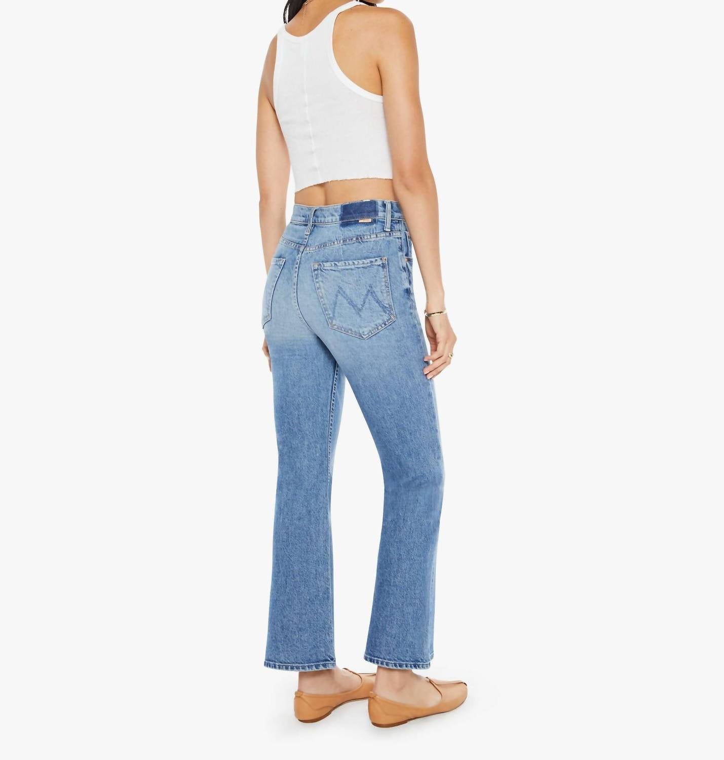 Mother - Scooter Ankle Denim Jeans - ankle - blue - clothing