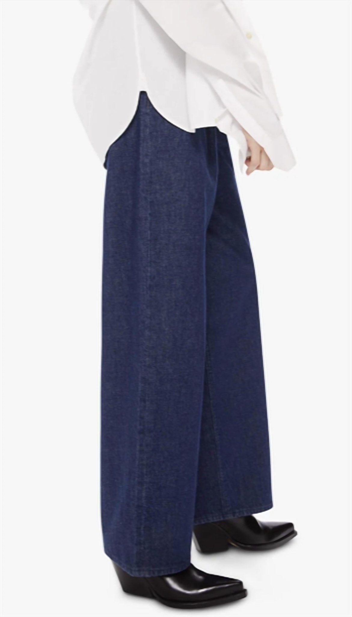 Mother - Snacks! The Fun Dip Ankle Fray Jeans - blue - clothing - cotton