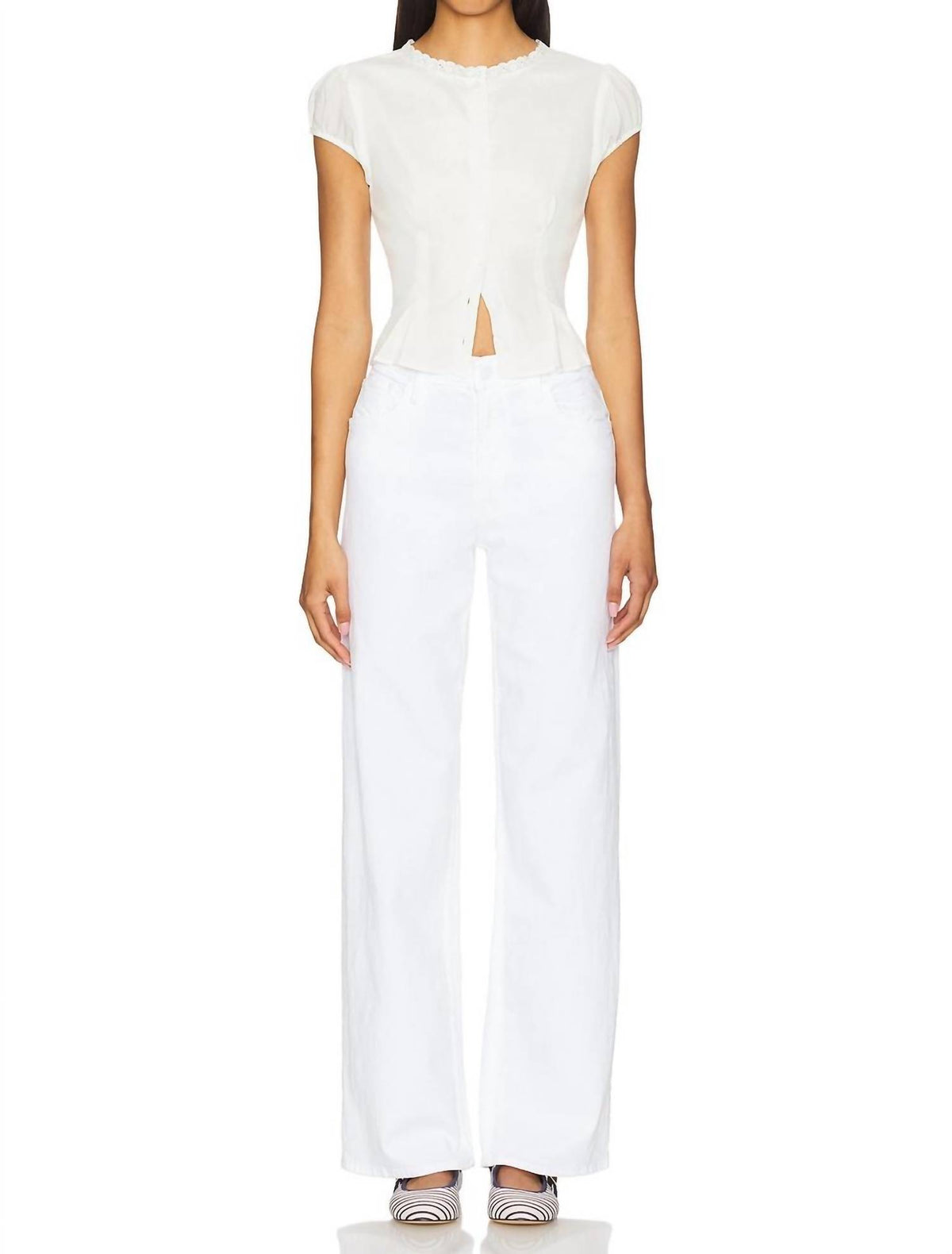 Mother - Spinner Zip Sneak Jeans