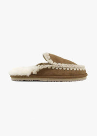 Mou - Women's Full Eskimo Stitch Suede Slipper