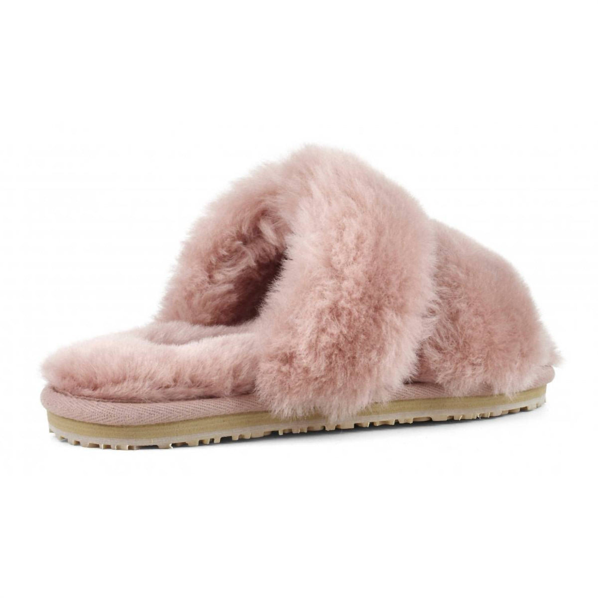Mou - Women's 2 Stripes Sheepskin Fur Slipper