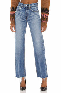 Moussy - ASHLEYS WIDE STRAIGHT - clothing - flare - jeans