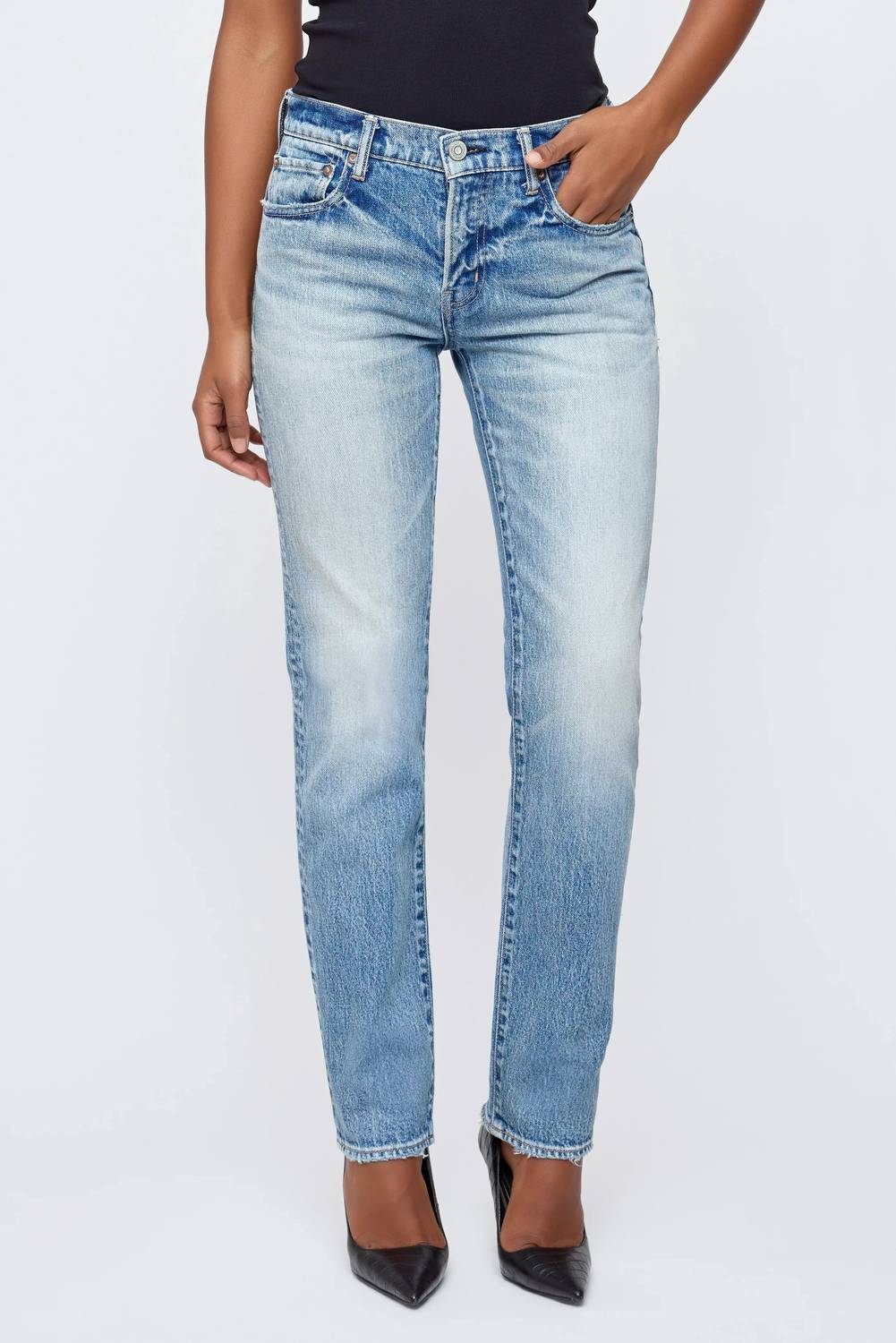 Moussy - Deland Slim Straight Jeans