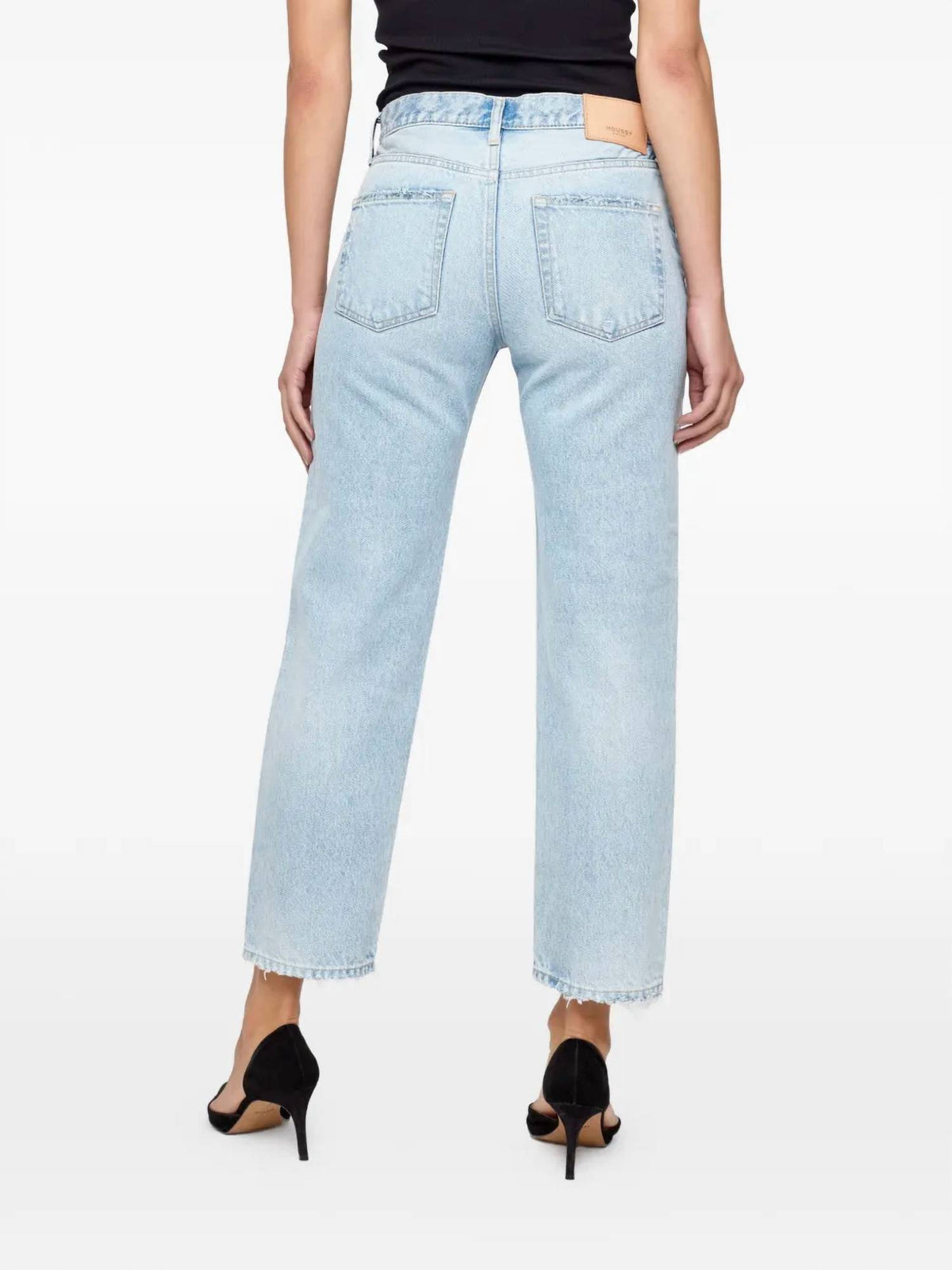 Moussy - Elko Distressed Straight-leg Jeans