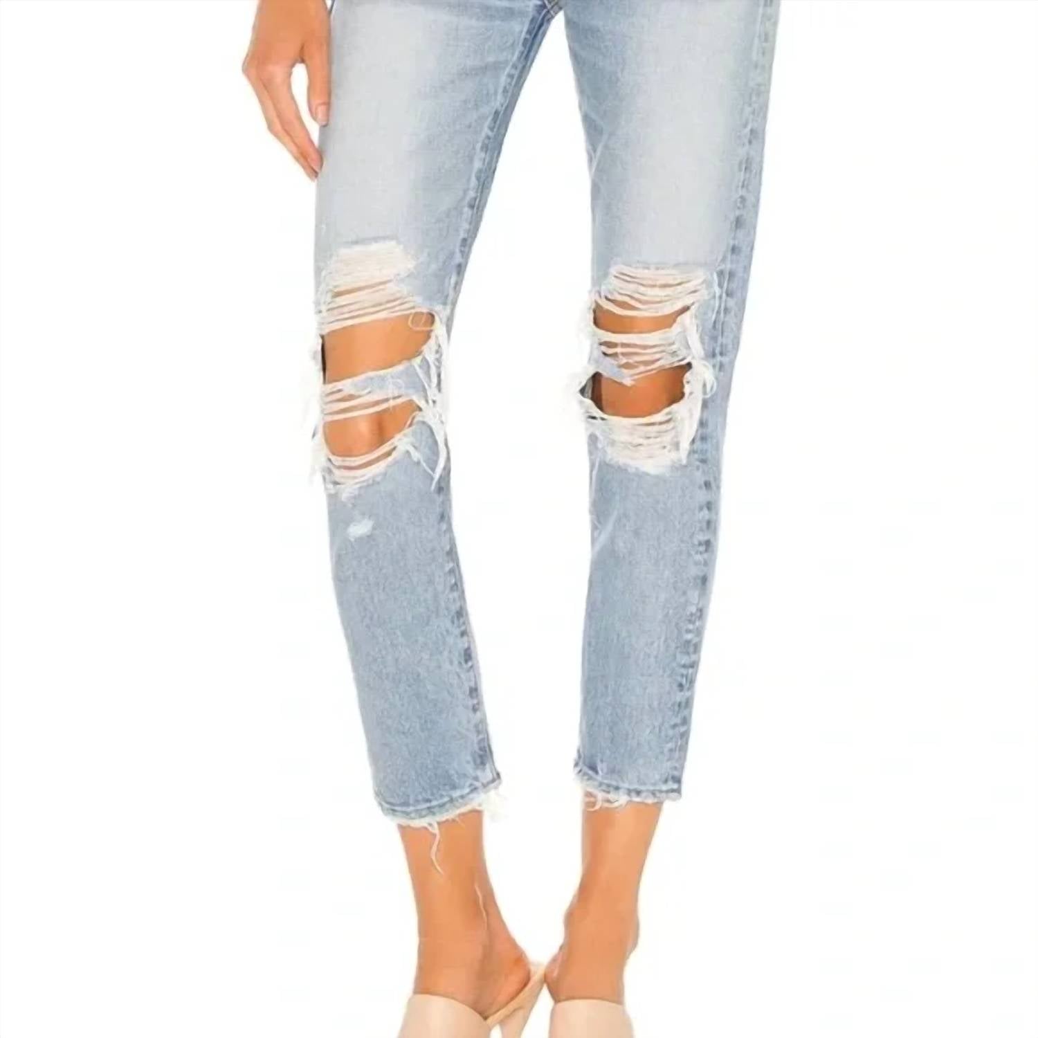 Moussy - MV May Tapered - Mid Jeans - ankle - blue - clothing
