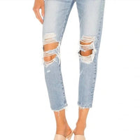Moussy - MV May Tapered - Mid Jeans - ankle - blue - clothing