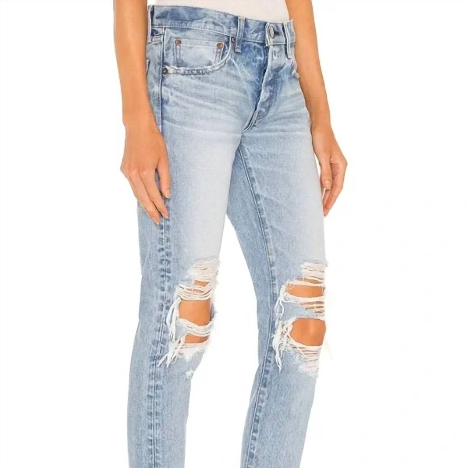 Moussy - MV May Tapered - Mid Jeans - ankle - blue - clothing