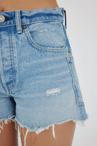Moussy - Women's Mckendree Shorts - blue - clothing - cotton
