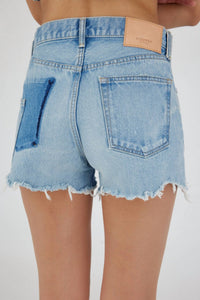 Moussy - Women's Mckendree Shorts - blue - clothing - cotton