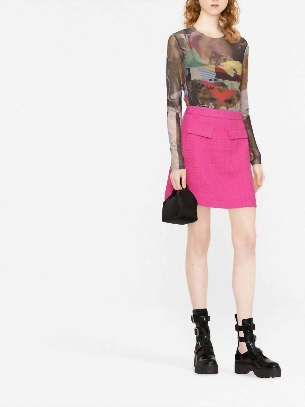 Msgm - High-rise Tweed Skirt