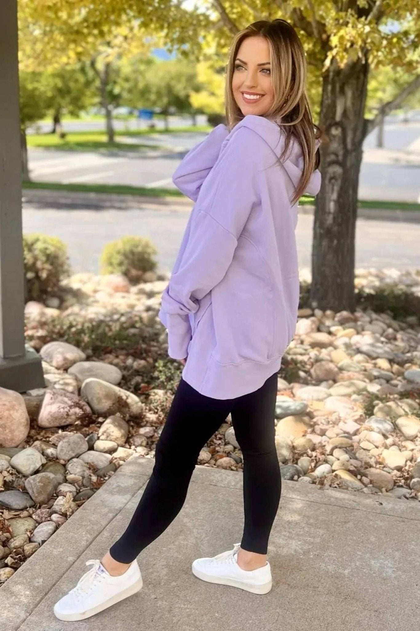 Much Ado - Hannah Pullover Hoodie Top - clothing - hoodies - purple