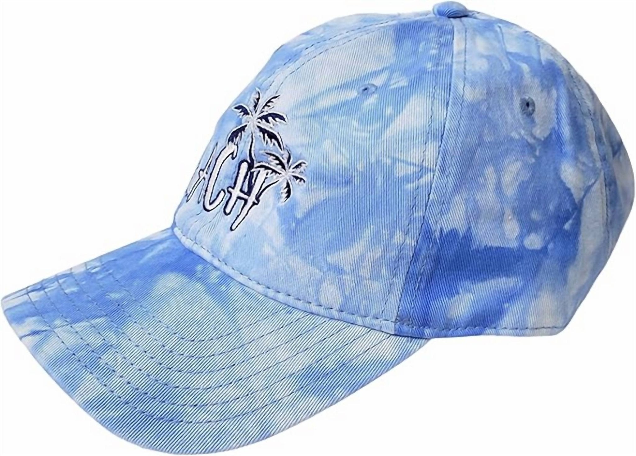 Muddy Carrots - Women's Beach Tie - dye Hat - accessories - blue - cotton