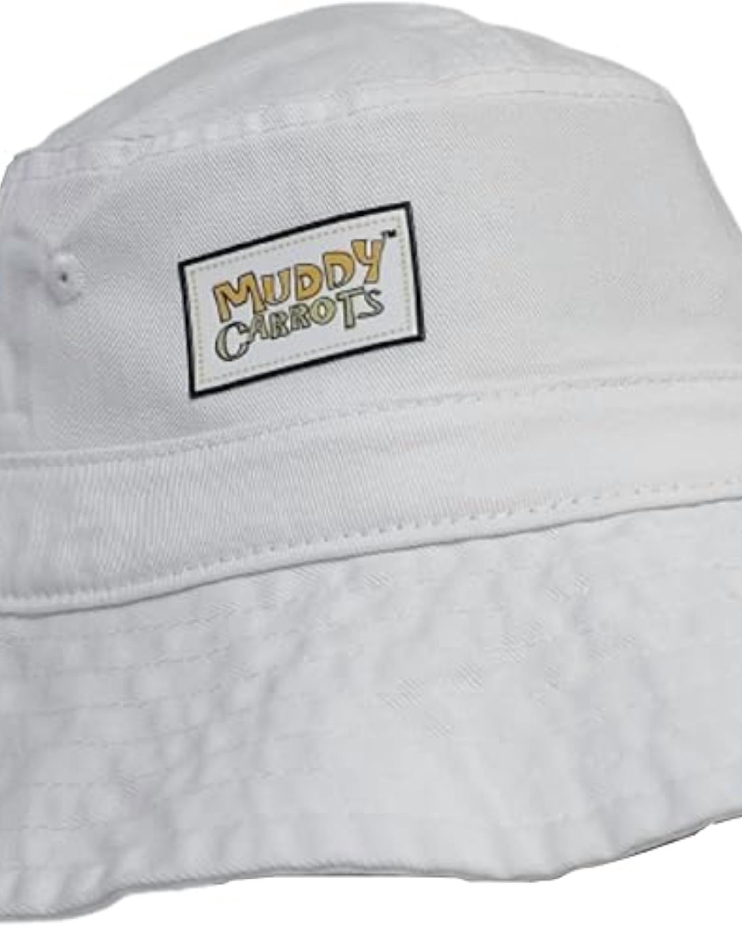 Muddy Carrots - Women's Bucket Hat - accessories - hats - white