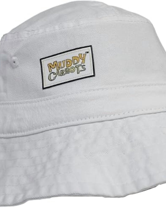 Muddy Carrots - Women's Bucket Hat - accessories - hats - white