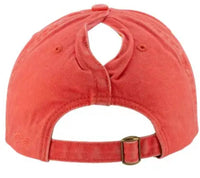 Muddy Carrots - Women's Pickleball Mesh Back Hat - accessories - hats - red