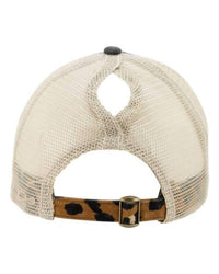 Muddy Carrots - Women's Sassy & Southern Mesh Back Hat - accessories - beige - hats