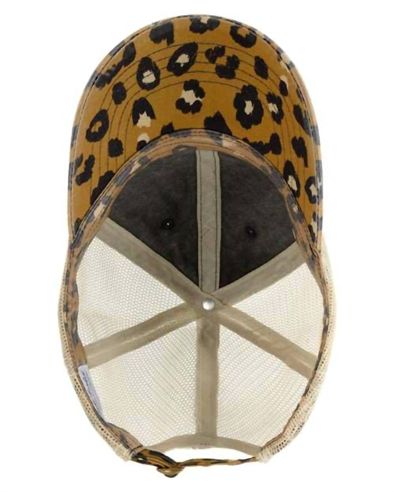 Muddy Carrots - Women's Sassy & Southern Mesh Back Hat - accessories - beige - hats
