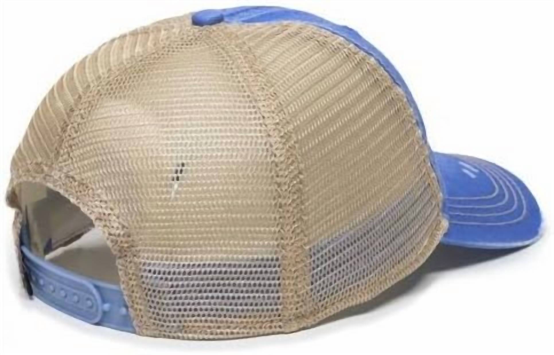 Muddy Carrots - Women's Tea Stained Mesh Back Hat - accessories - blue - hats