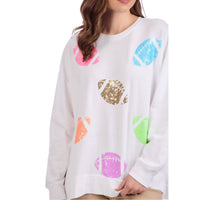 Mudpie - Game Day Sparkle Sweatshirt