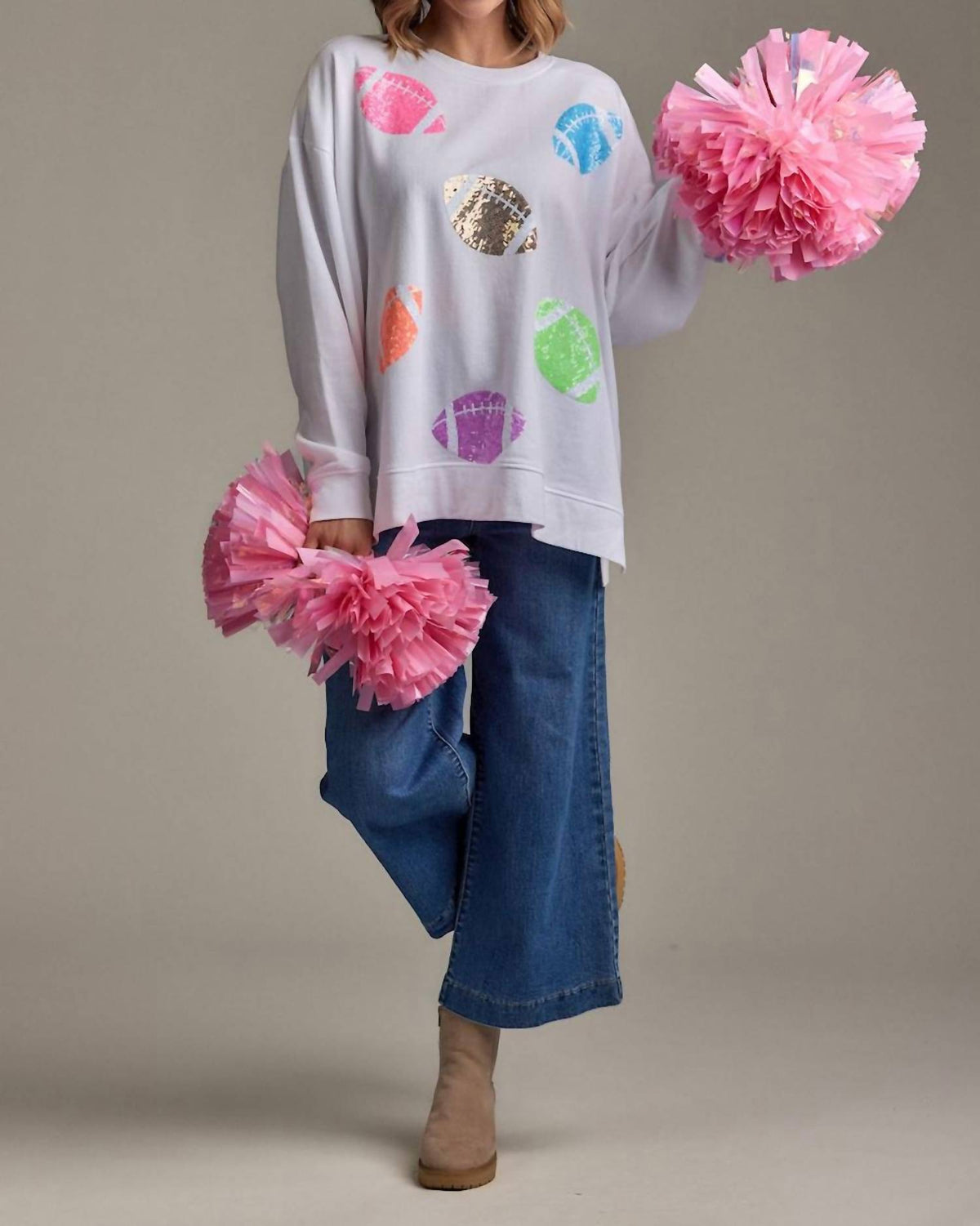 Mudpie - Game Day Sparkle Sweatshirt