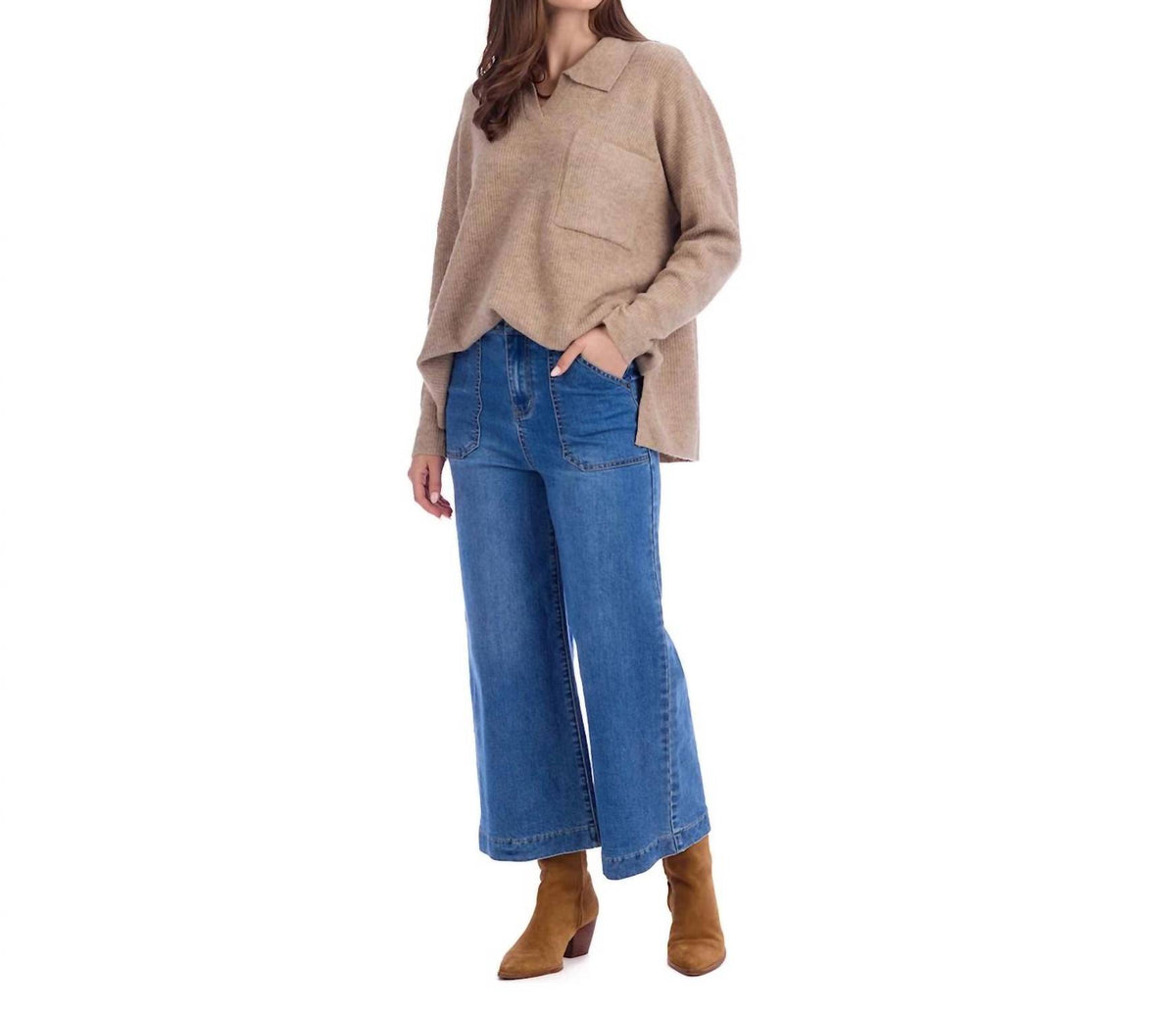 Mudpie - Noa Collared Sweater