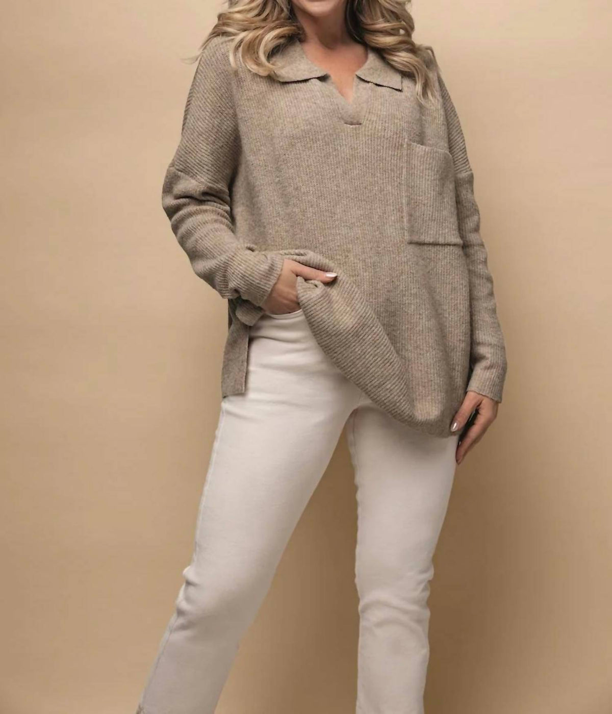 Mudpie - Noa Collared Sweater