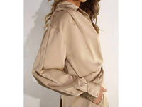 Mulla - Satin Long Sleeve Top