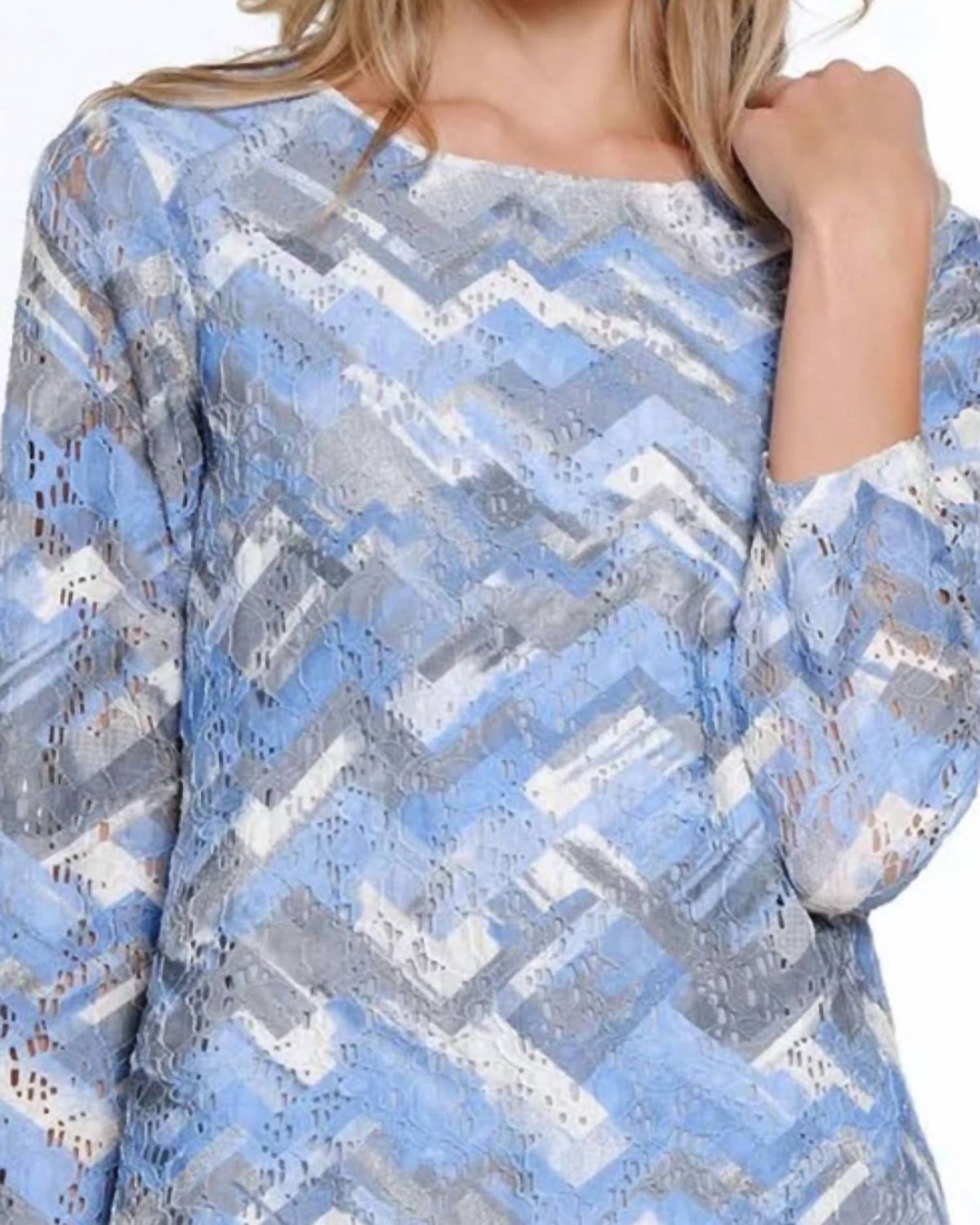 Multiples - 3/4 Sleeve Scoop Neck Top