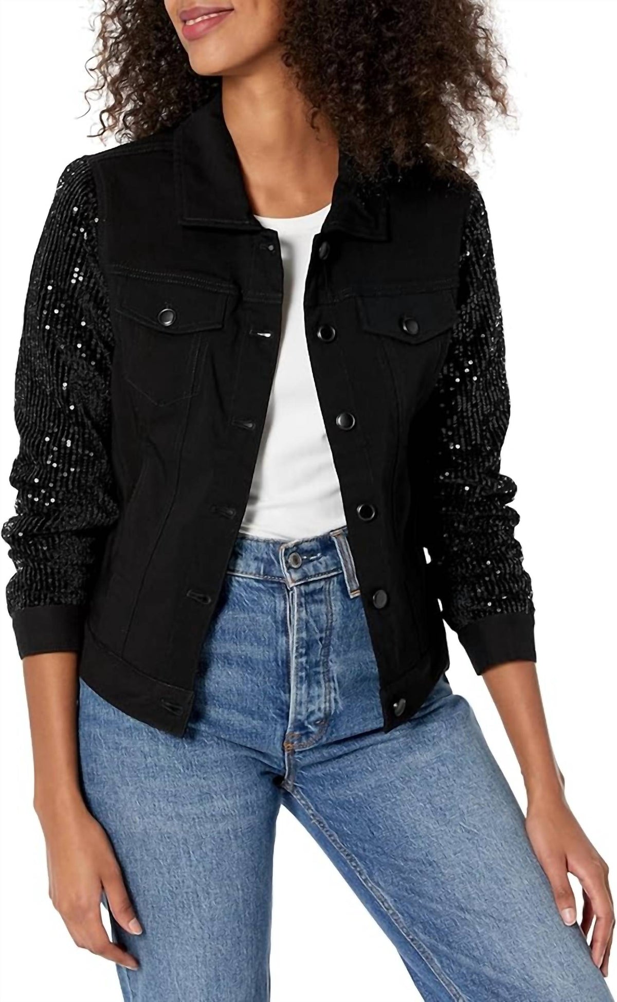 Multiples - Cuffed Jean Style Jacket
