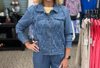 Multiples - Cuffed Long Sleeve Jean Jacket