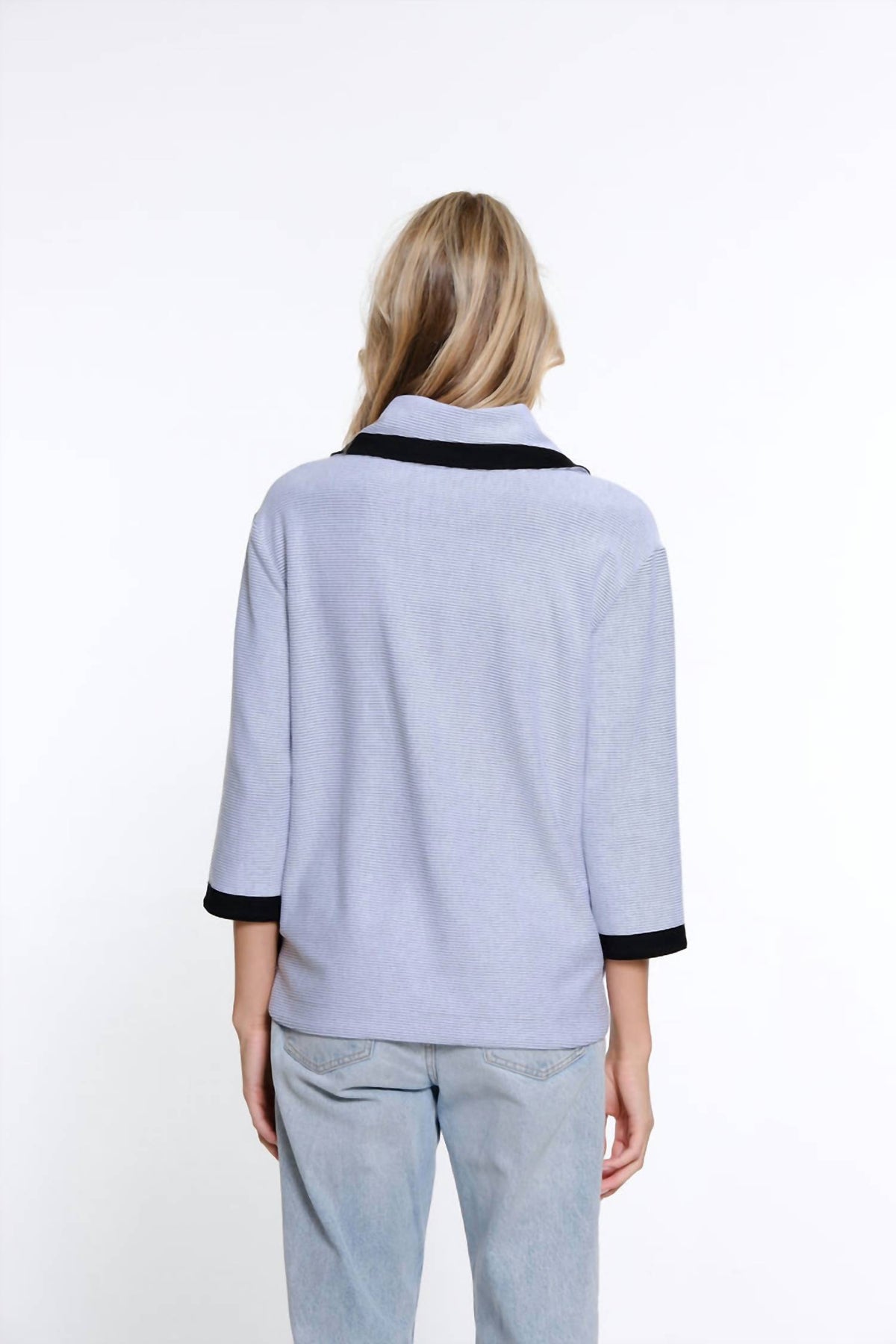 Multiples - Drop Shoulder Cowl Collar Top