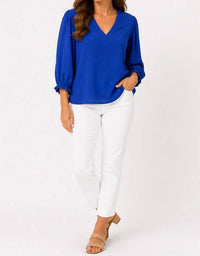 Multiples - Essential V Neck Blouse
