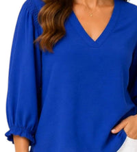 Multiples - Essential V Neck Blouse