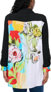 Multiples - Floral Back Tunic Top