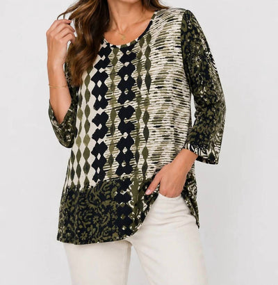 Multiples - Hadley Scoop Neck Top - Plus
