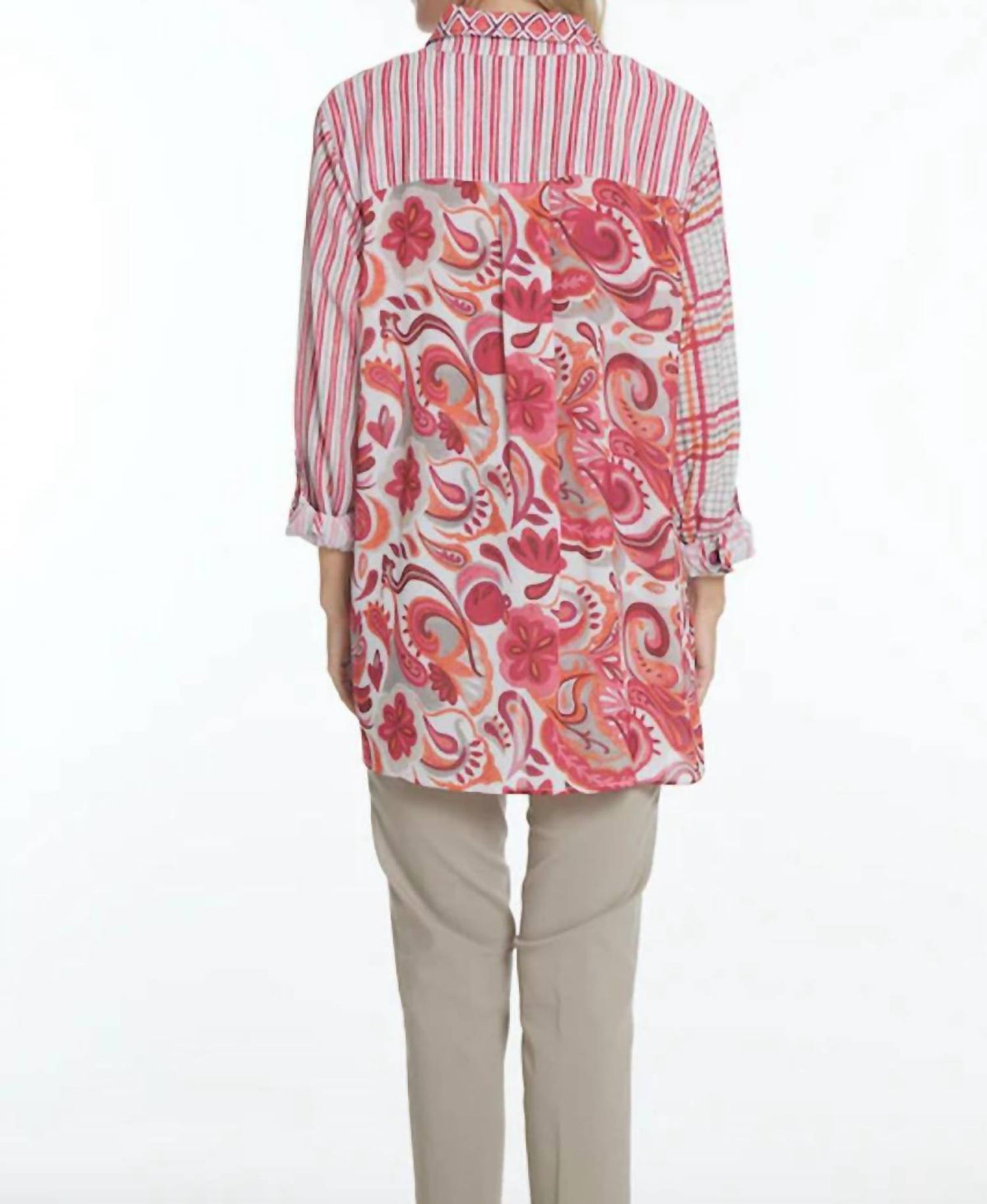 Multiples - Multi Print Crinkle Blouse