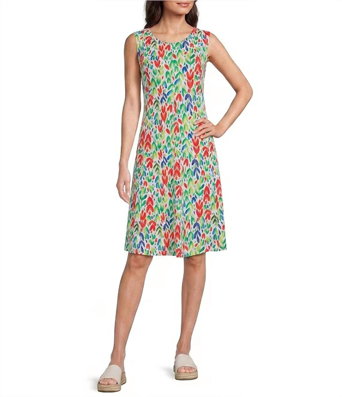 Multiples - Panel Scoop Neck Tank Dress