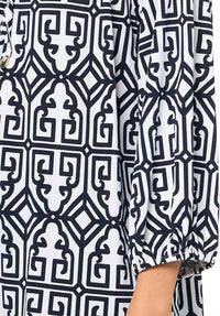 Multiples - Raglan 3/4 Sleeves Peasant Top