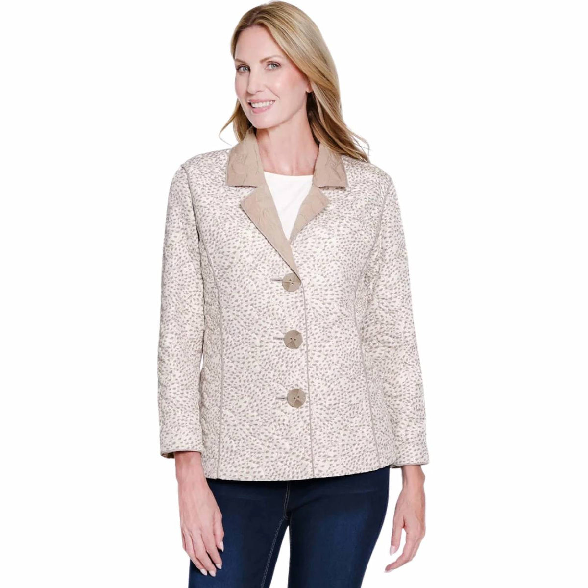 Multiples - Reversible Quilted Jacket