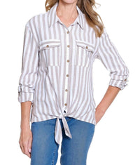 Multiples - Tie Front Blouse