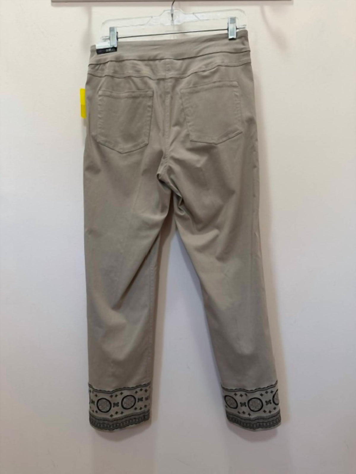 Multiples - Women's Embroidered Hem Ankle Pant
