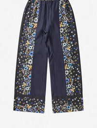 Munthe - Fabert Floral Silk Pants - black - clothing - floral