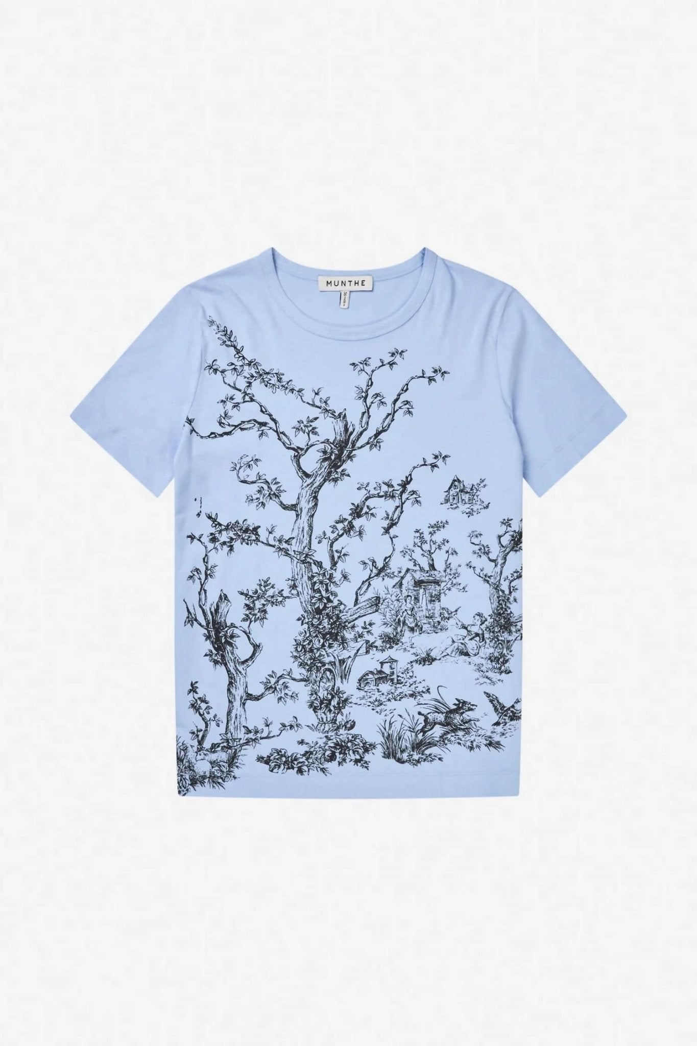 Munthe - Fedelio T-shirt - blue - clothing - cotton