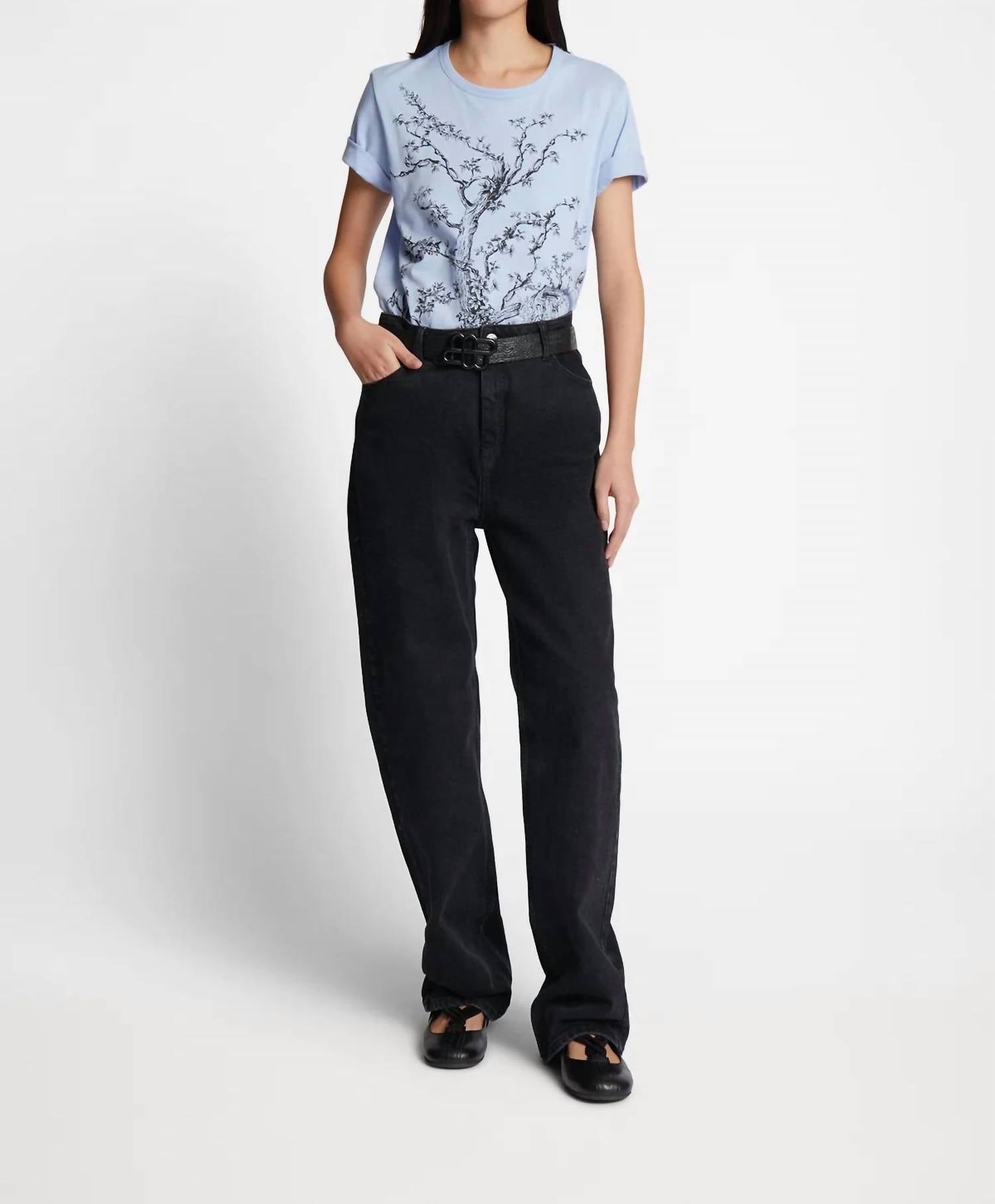 Munthe - Fedelio T-shirt - blue - clothing - cotton